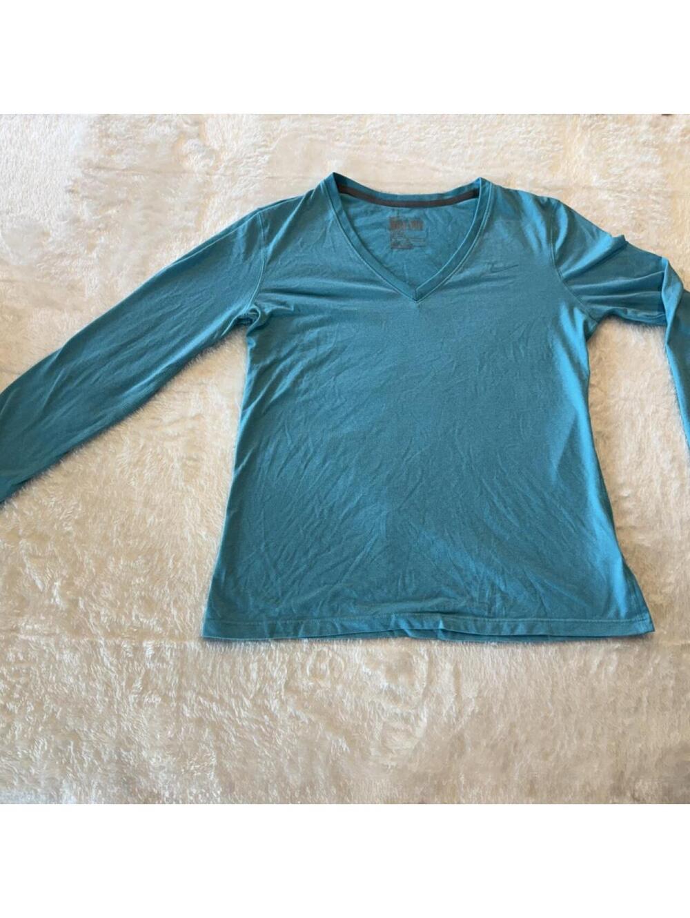 Nike Women's Blue and Green Shirt